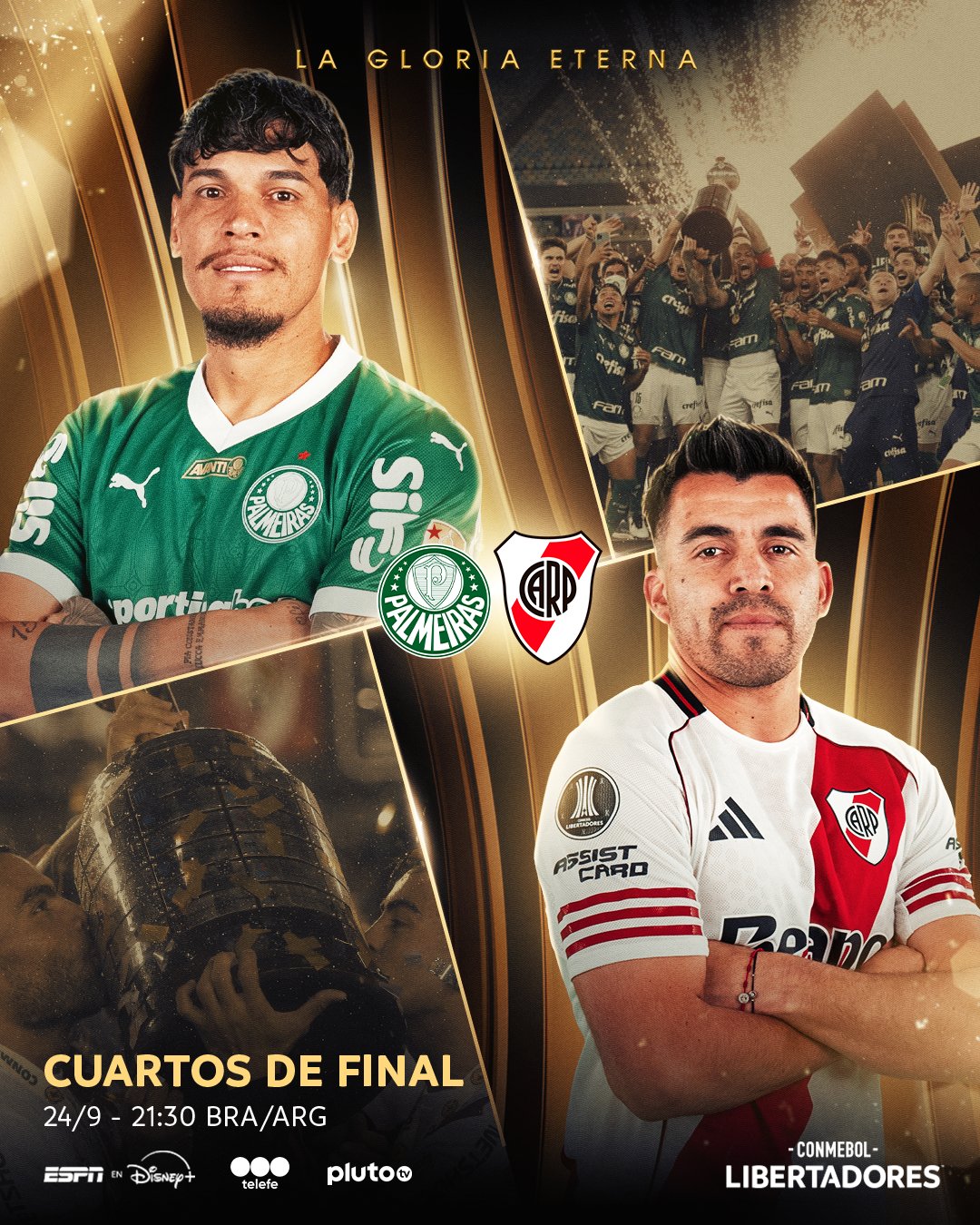 River visita a Palmeiras buscando un milagro para el paso a semifinales de Copa Libertadores